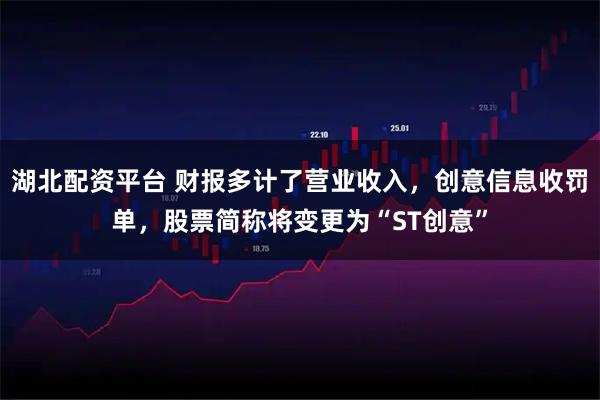 湖北配资平台 财报多计了营业收入，创意信息收罚单，股票简称将变更为“ST创意”
